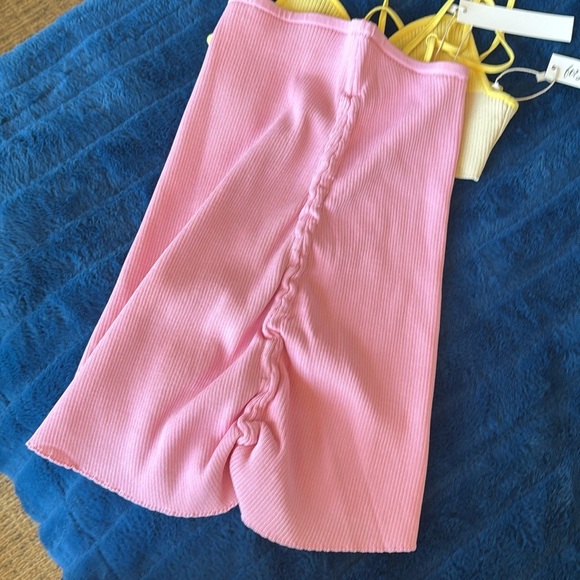 NWT For Love and Lemons Keisha Set NEW skirt and top two pieces sz S ribbed knit - Picture 8 of 13